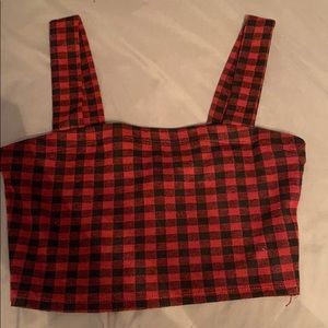 Checkered crop top